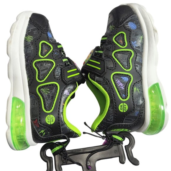 NICKELODEON Ninja Turtles Lighted Shoes - New With Tags Infant Boys 6 - Picture 1 of 5